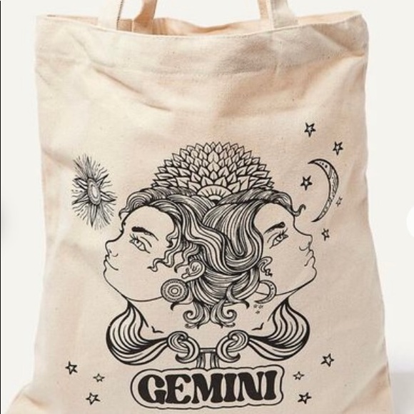 Bags Gemini Canvas Tote Bag Poshmark